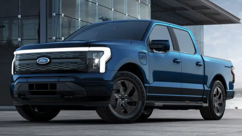 2023 Ford F-150 Lightning Antimatter Blue Metallic Color