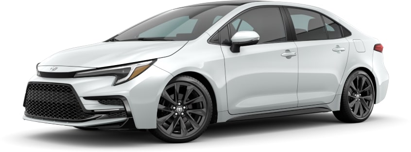 2023 Toyota Corolla Wind Chill Pearl With Midnight Black Metallic Roof Color