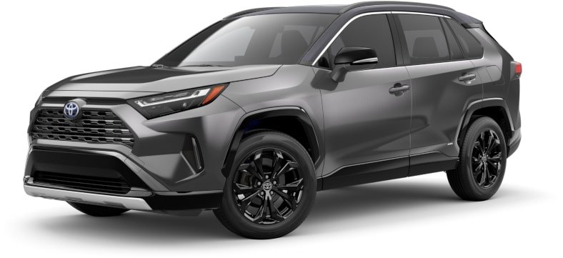 2023 Toyota Rav4 Magnetic Gray Metallic Color with Midnight Black Metallic Roof