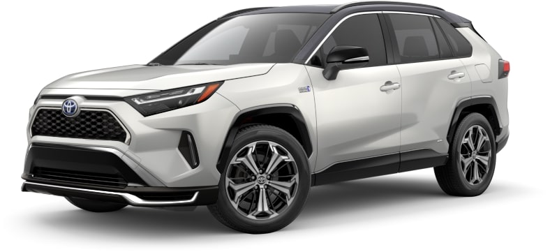 2023 Toyota Rav4 Prime Wind Chill Pearl With Midnight Black Metallic Roof Color