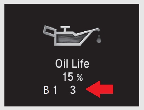 Honda B13 service code on maintenance due soon display.