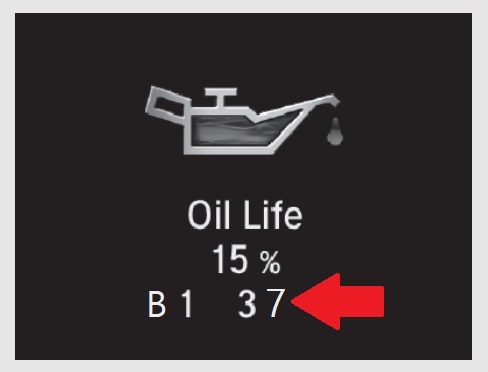 Honda B137 service code on maintenance due soon display.