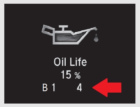 Honda B14 service code on maintenance due soon display.